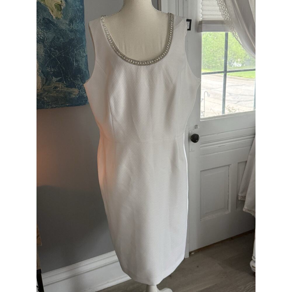 John Meyer Dress White Bride Rhinestone Church Wedding 18